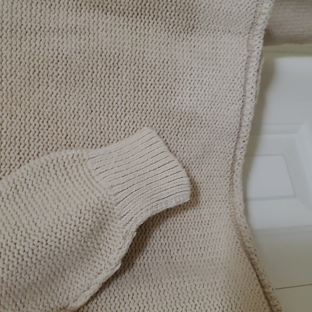 NEW Free People Cream Crew Neck Sweater Size S - Picture 7 of 7